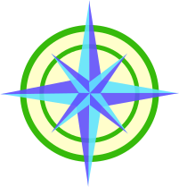 2-Fig5-Compass Points of the compass backed by 2 circles, which are the icon for individuality.